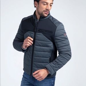 Guess blue stretch technical jacket size M